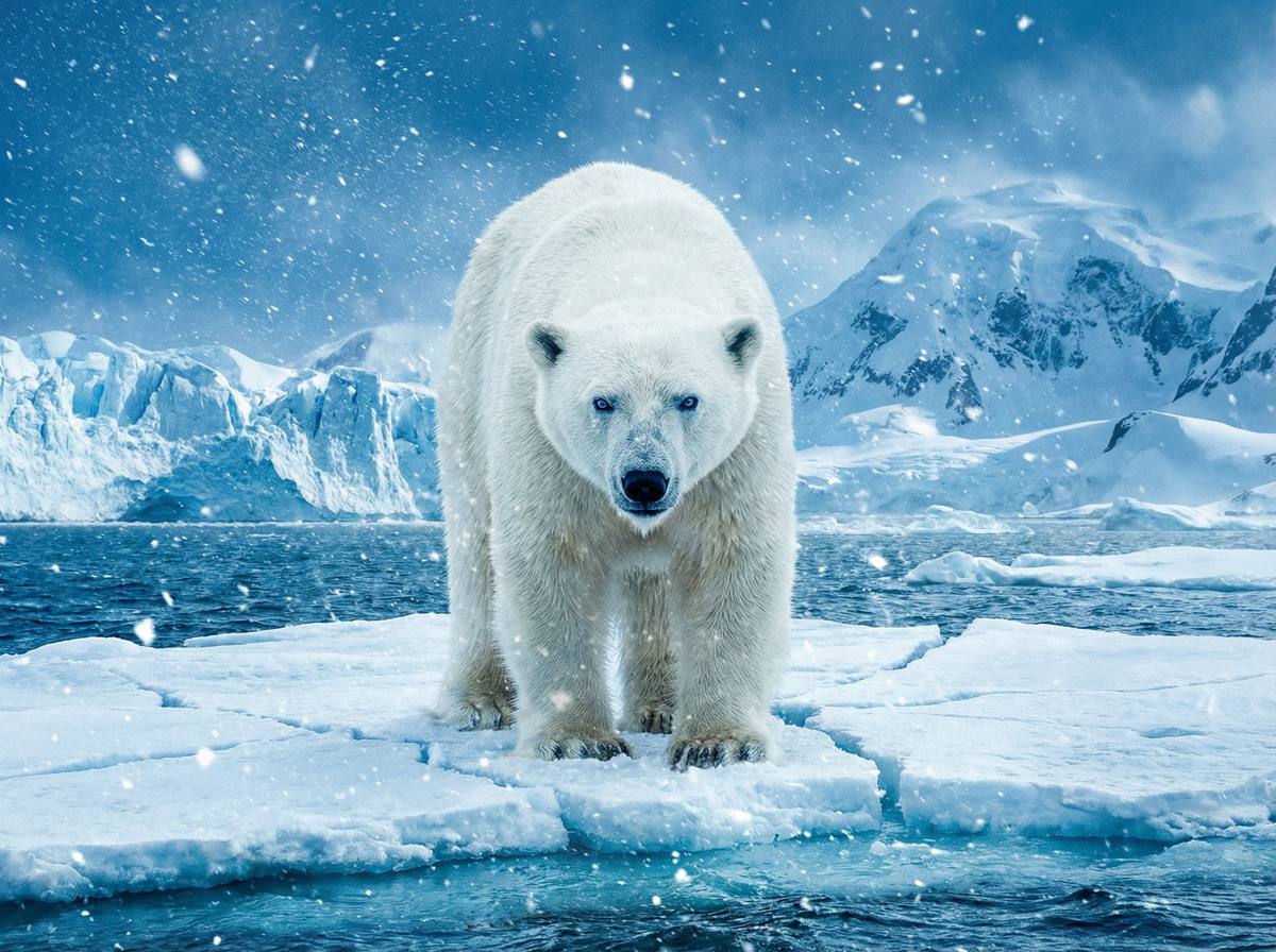 女神视频北极熊视频 - 极地北极熊母子嬉戏生活视频